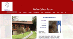 Desktop Screenshot of kulturlebenraum.de